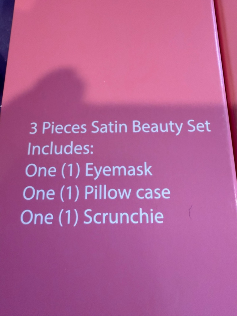 Satin Bow, Eye Mask ,Pillowcase Set - Lavender and Red - Picture 3 of 11